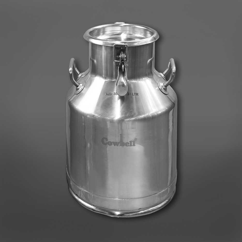 Lechero de Acero Inoxidable 30 Litros con Tapa Hermética 1 Lechero de Acero Inoxidable 30 Litros con Tapa Hermética