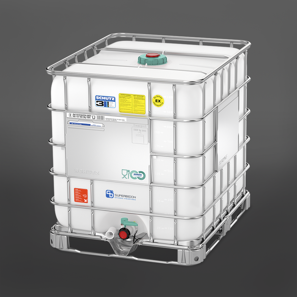 IBC Antiestático FoodCert 1000 lts 1 IBC Antiestático FoodCert