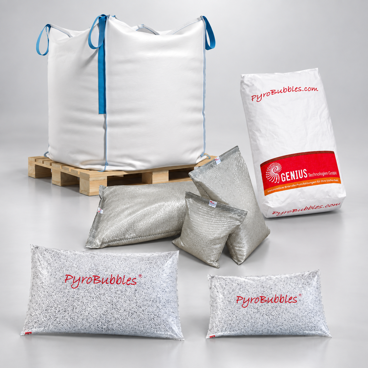 Material de protección mineral PyroBubbles de Genius Group