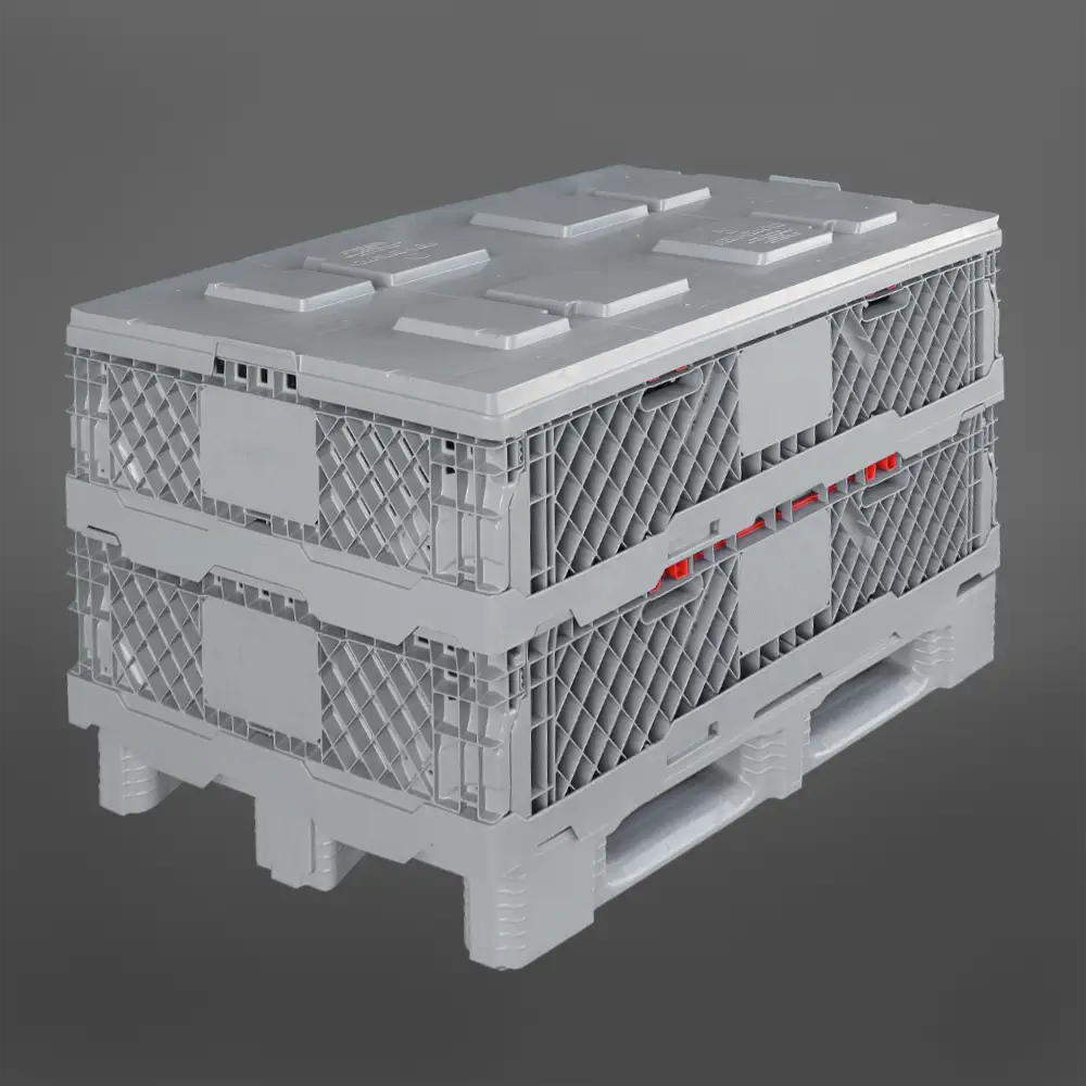 Mini Bins Europeo Plegable con Tapa 520 lts. 1 Mini Bins Europeo Plegable