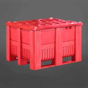Bins rojo con tapa de 610 litros