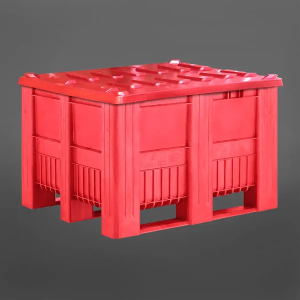 Bins Rojo 610 Litros con Tapa