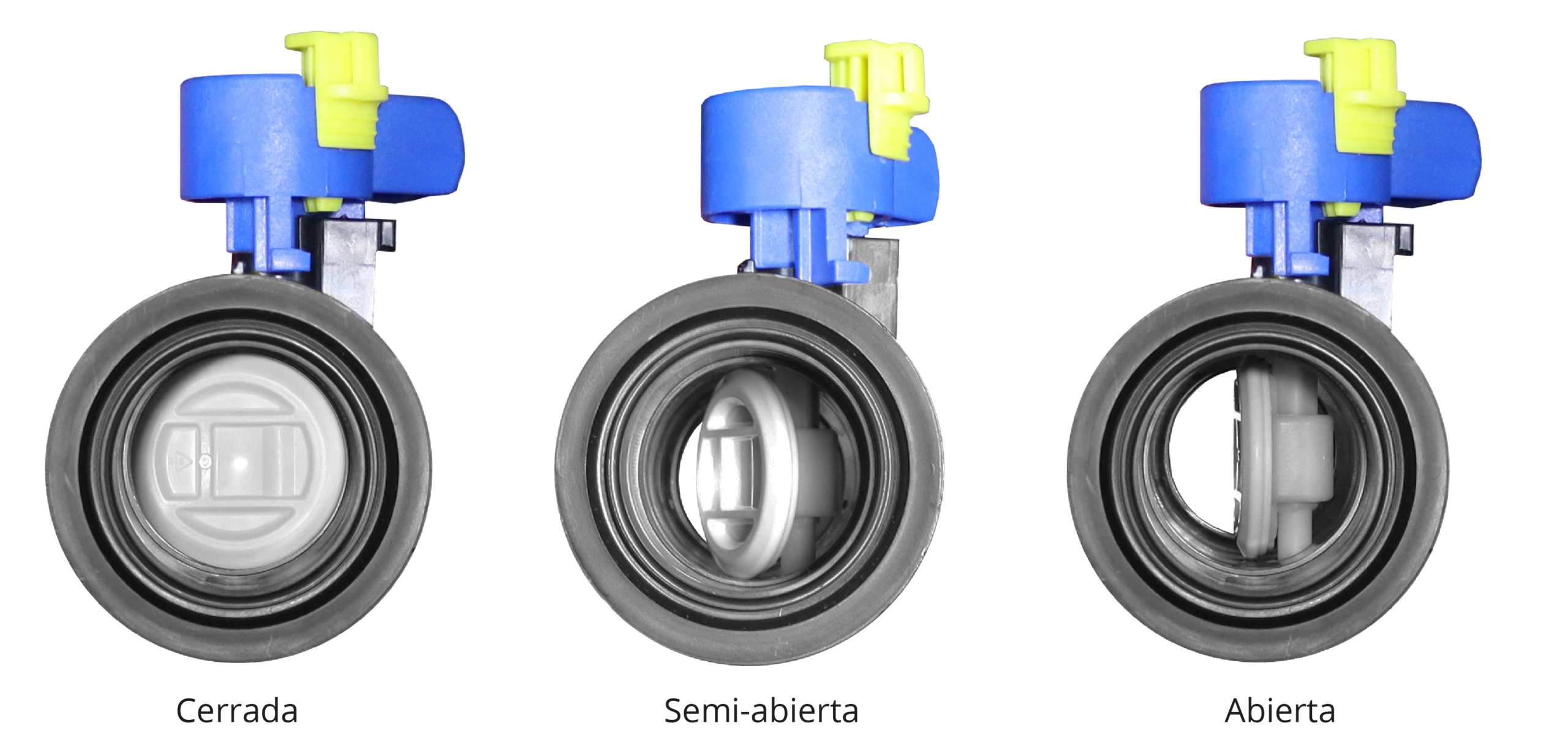 Válvula mariposa o paleta para estanque IBC